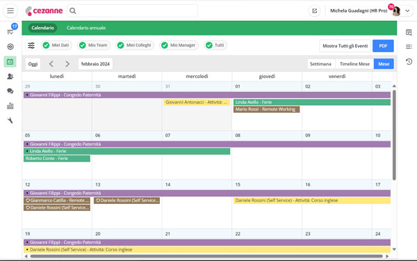 Gestione Presenze e Assenze - Wospee